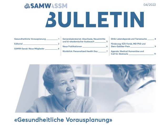 Thumbnail Cover SAMW Bulletin 4/2022