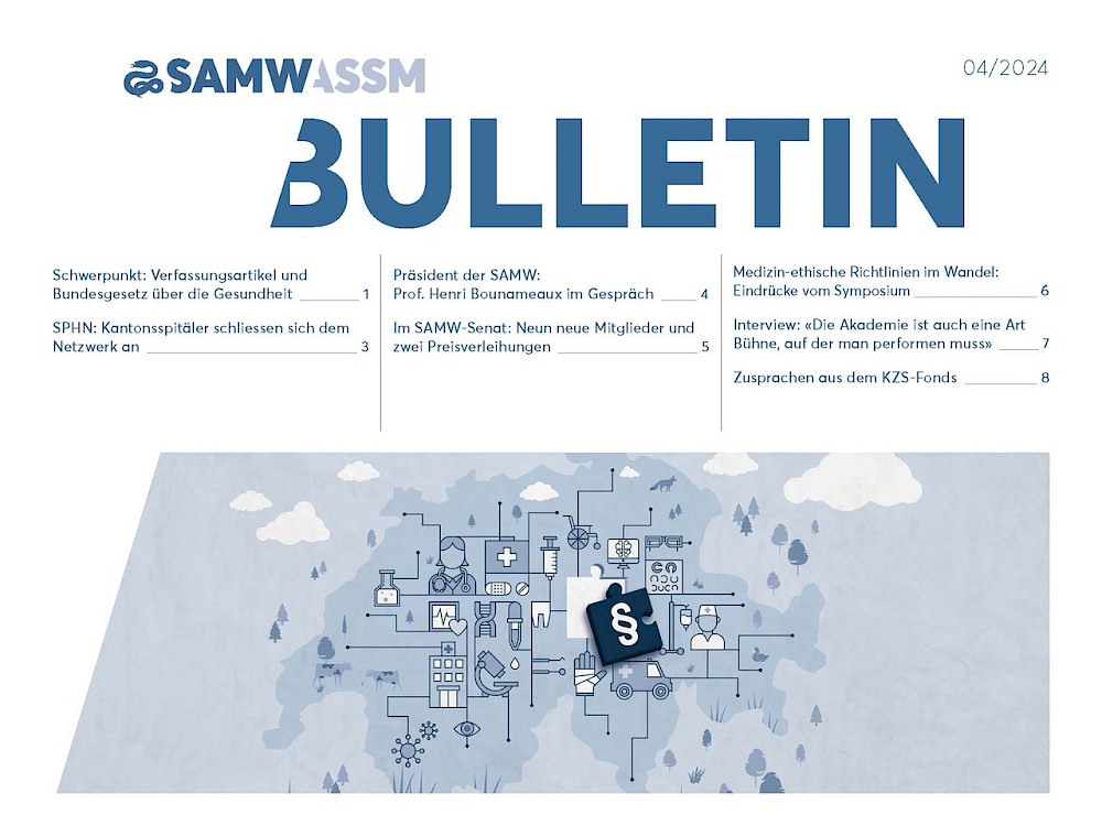 thumbnail: Cover SAMW Bulletin 4/2024