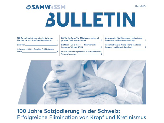 Cover SAMW Bulletin 2/2022